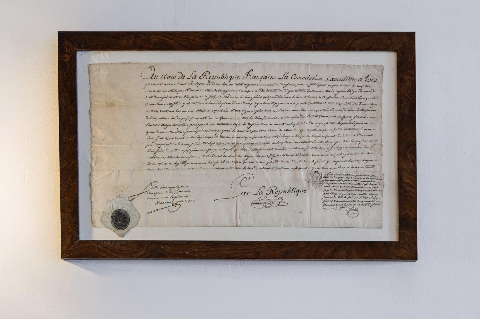 Document historique de la famille